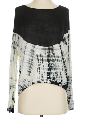 VINTAGE HAVANA Sheer Tie-Dye Tee